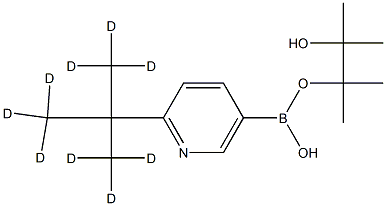 2-(tert-Butyl-d9)-pyridine-5-boronic acid pinacol ester Struktur