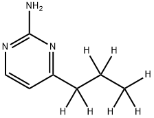 2-Amino-4-(n-propyl-d7)-pyrimidine Struktur