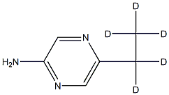 2-Amino-5-(ethyl-d5)-pyrazine Struktur