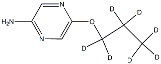 2-Amino-5-(n-propoxy-d7)-pyrazine Struktur