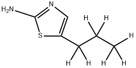 2-Amino-5-(n-propyl-d7)-thiazole Struktur