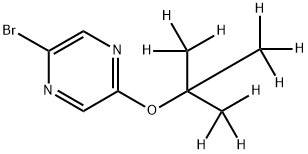 2-Bromo-5-(tert-butoxy-d9)-pyrazine Struktur