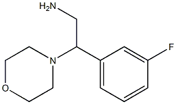 2-(3-fluorophenyl)-2-(morpholin-4-yl)ethan-1-amine Struktur