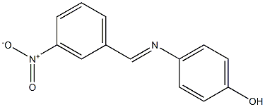 4-[(3-nitrobenzylidene)amino]phenol Struktur