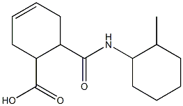 6-[(2-methylcyclohexyl)carbamoyl]cyclohex-3-ene-1-carboxylic acid Struktur