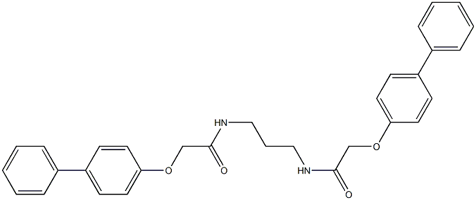 N,N'-1,3-propanediylbis[2-(4-biphenylyloxy)acetamide] Struktur