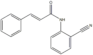 N-(2-cyanophenyl)-3-phenylacrylamide Struktur