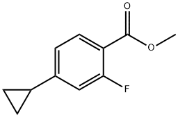 METHYL 4-CYCLOPROPYL-2-FLUOROBENZOATE Struktur