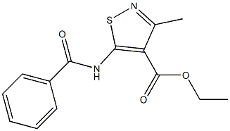 ethyl 5-benzamido-3-methylisothiazole-4-carboxylate Struktur