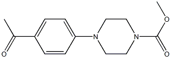 methyl 4-(4-acetylphenyl)piperazine-1-carboxylate Struktur