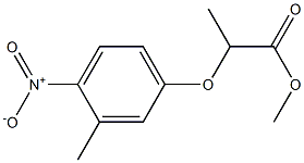 methyl 2-(3-methyl-4-nitrophenoxy)propanoate Struktur