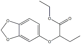 ethyl 2-(benzo[d][1,3]dioxol-5-yloxy)butanoate Struktur