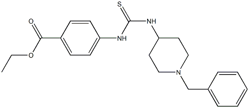 ethyl 4-(3-(1-benzylpiperidin-4-yl)thioureido)benzoate Struktur