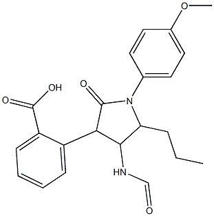 propyl 4-(1-(4-methoxyphenyl)-5-oxopyrrolidine-3-carboxamido)benzoate Struktur