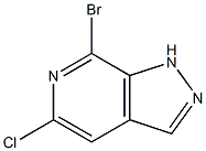 7-Bromo-5-chloro-1H-pyrazolo[3,4-c]pyridine Struktur