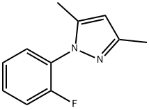 1-(2-Fluorophenyl)-3,5-dimethyl-1H-pyrazole Struktur