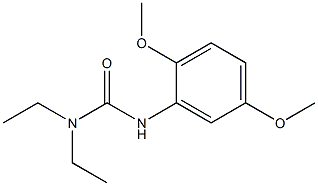 1,1-DIETHYL-3-(2,5-DIMETHOXYPHENYL)UREA Struktur