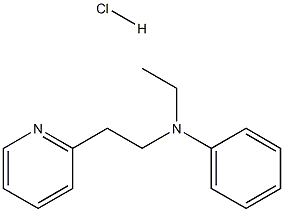 2-(2-(N-ETHYL-N-PHENYLAMINO)ETHYL)PYRIDINE HYDROCHLORIDE Struktur