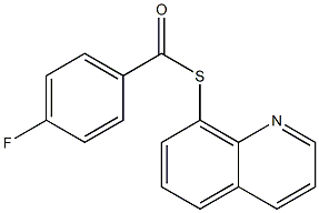 4-FLUORO-THIOBENZOIC ACID S-QUINOLIN-8-YL ESTER Struktur