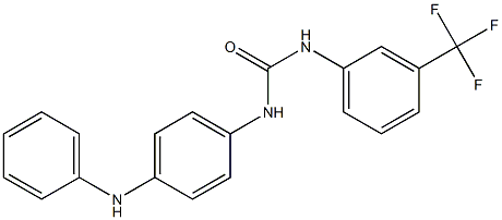 1-(4-ANILINOPHENYL)-3-(3-(TRIFLUOROMETHYL)PHENYL)UREA Struktur