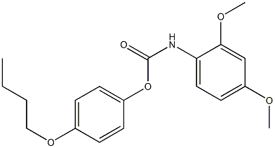 4-BUTOXYPHENYL N-(2,4-DIMETHOXYPHENYL)CARBAMATE Struktur