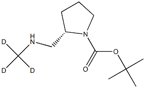 (S)-1-Boc-2-(N-methyl-D3-aminomethyl)-pyrrolidine Struktur