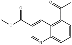 methyl 5-acetylquinoline-3-carboxylate Struktur