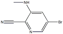 5-Bromo-3-methylamino-pyridine-2-carbonitrile Struktur