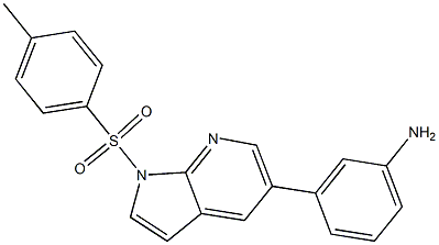 3-(1-tosyl-1H-pyrrolo[2,3-b]pyridin-5-yl)aniline Struktur