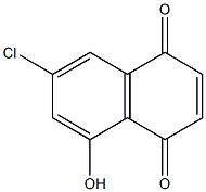 7-chloro-5-hydroxynaphthalene-1,4-dione Struktur