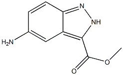 5-Amino-2H-indazole-3-carboxylic acid methyl ester Struktur