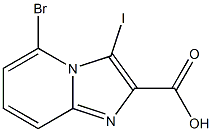 5-Bromo-3-iodo-imidazo[1,2-a]pyridine-2-carboxylic acid Struktur