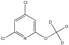 2,4-Dichloro-6-(methoxy-d3)-pyridine Struktur