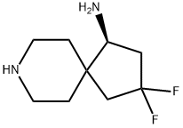 (S)-3,3-DIFLUORO-8-AZASPIRO[4.5]DECAN-1-AMINE Struktur