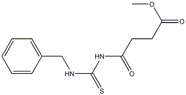 methyl 4-{[(benzylamino)carbonothioyl]amino}-4-oxobutanoate Struktur