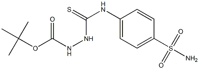 tert-butyl 2-((4-sulfamoylphenyl)carbamothioyl)hydrazinecarboxylate Structure