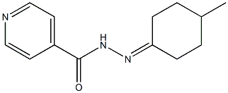 N'-(4-methylcyclohexylidene)isonicotinohydrazide Struktur