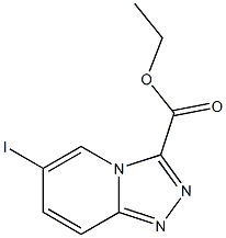 6-Iodo-[1,2,4]triazolo[4,3-a]pyridine-3-carboxylic acid ethyl ester Struktur