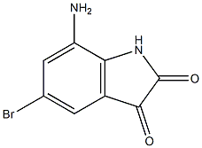 7-Amino-5-bromo-1H-indole-2,3-dione Struktur