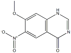 7-Methoxy-6-nitro-1H-quinazolin-4-one Struktur