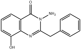 4(3H)-QuinazOlinone,  3-amino-2-benzyl-8-hydroxy-  (6CI) Struktur