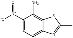 Benzothiazole, 7-amino-2-methyl-6-nitro- (6CI) Struktur