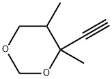 m-Dioxane, 4-ethynyl-4,5-dimethyl- (6CI) Struktur