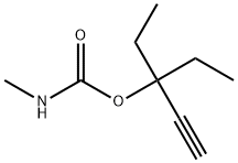 Carbamic acid, methyl-, 1,1-diethyl-2-propynyl ester (6CI) Struktur