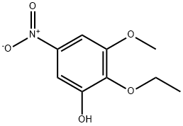 Phenol, 2-ethoxy-3-methoxy-5-nitro- (6CI) Struktur