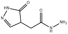 2-Pyrazoline-4-acetic  acid,  5-oxo-,  hydrazide  (6CI) Struktur