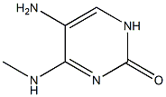 2(1H)-Pyrimidinone, 5-amino-4-methylamino- (6CI) Struktur