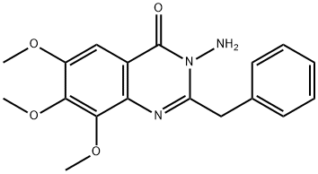 4(3H)-Quinazolinone,  3-amino-2-benzyl-6,7,8-trimethoxy-  (6CI) Struktur