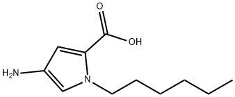 Pyrrole-2-carboxylic acid, 4-amino-1-hexyl- (6CI) Struktur