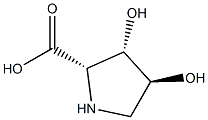 Proline, 3,4-dihydroxy-, (2alpha,3alpha,4beta)- (9CI) Struktur